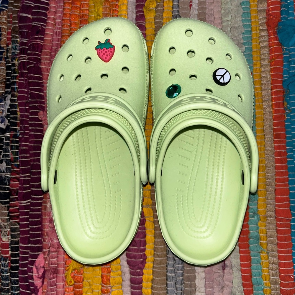 Kids Lime-Green/Pastel Green Crocs!